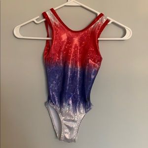 Girls USA gymnastics leotard